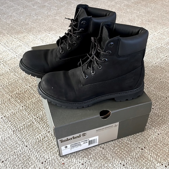 Womens Black Timberland Boots - Picture 1 of 8